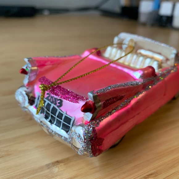 Pink Cadillac Christmas Tree Ornament (Bronners) - Picture 2 of 14
